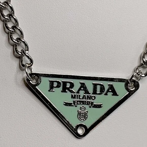 Triangle Charm Necklace upcycled - Picture 1 of 8